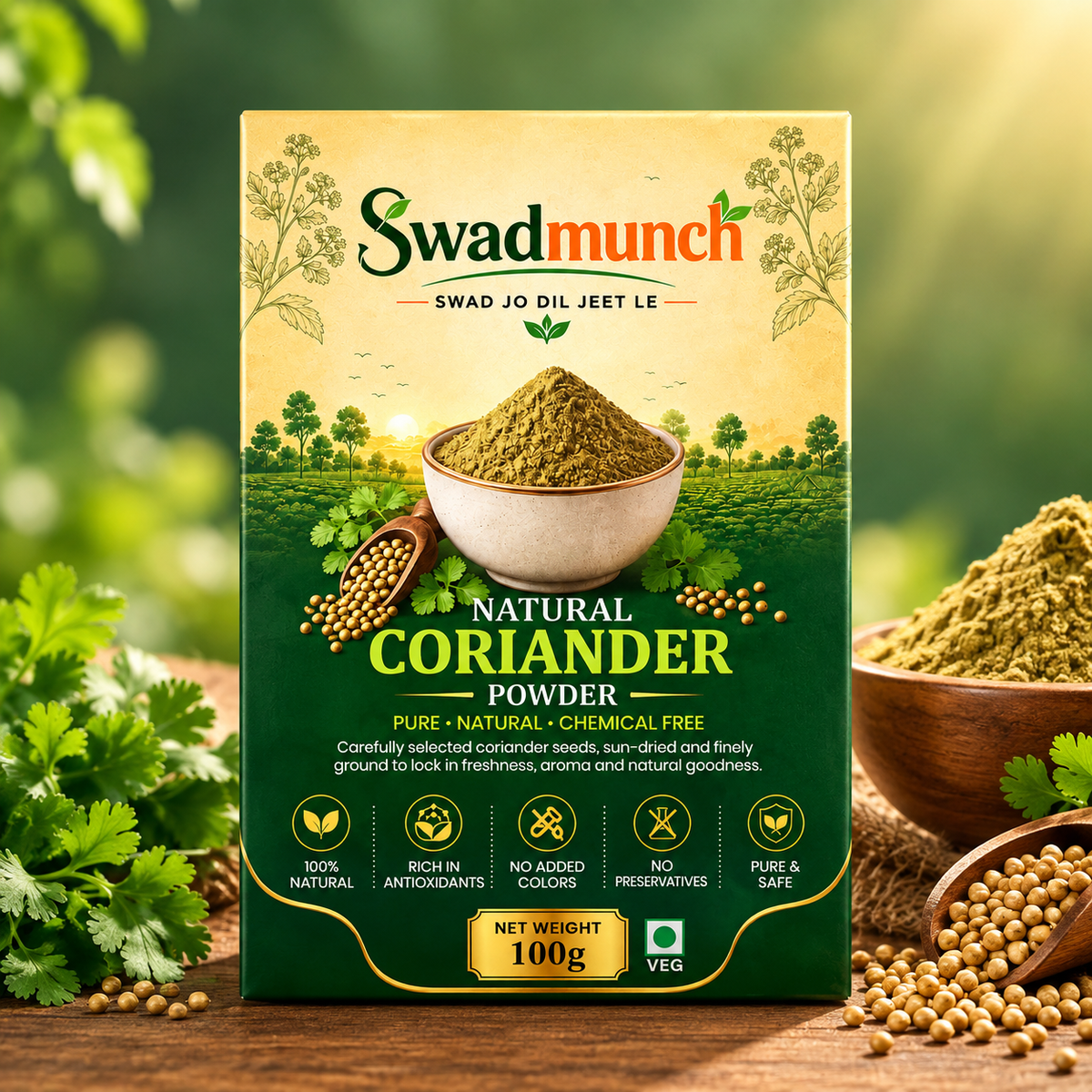 Natural Coriander Powder | 100g